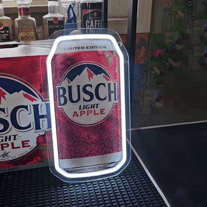 Apple Beer Can USB LED Neon Sign Beer Can for Man Cave Bar Garage Party