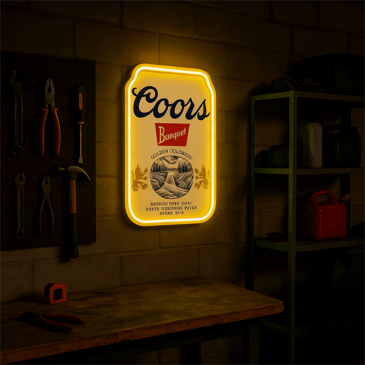 Beer USB LED Neon Sign for Bar Business Cave & Christmas Gift