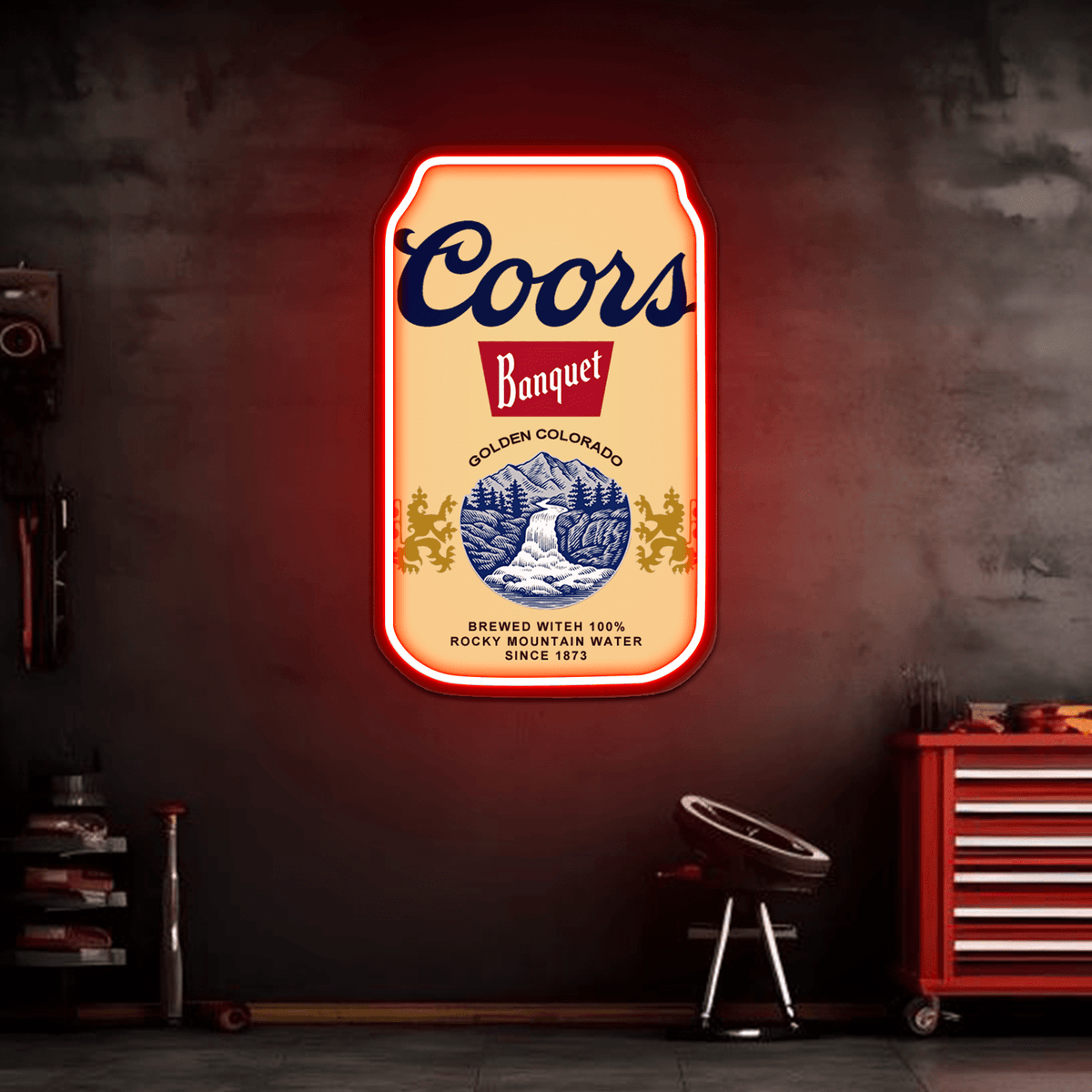 Beer LED Neon Sign for Bar, Man Cave, Garage & Gifts