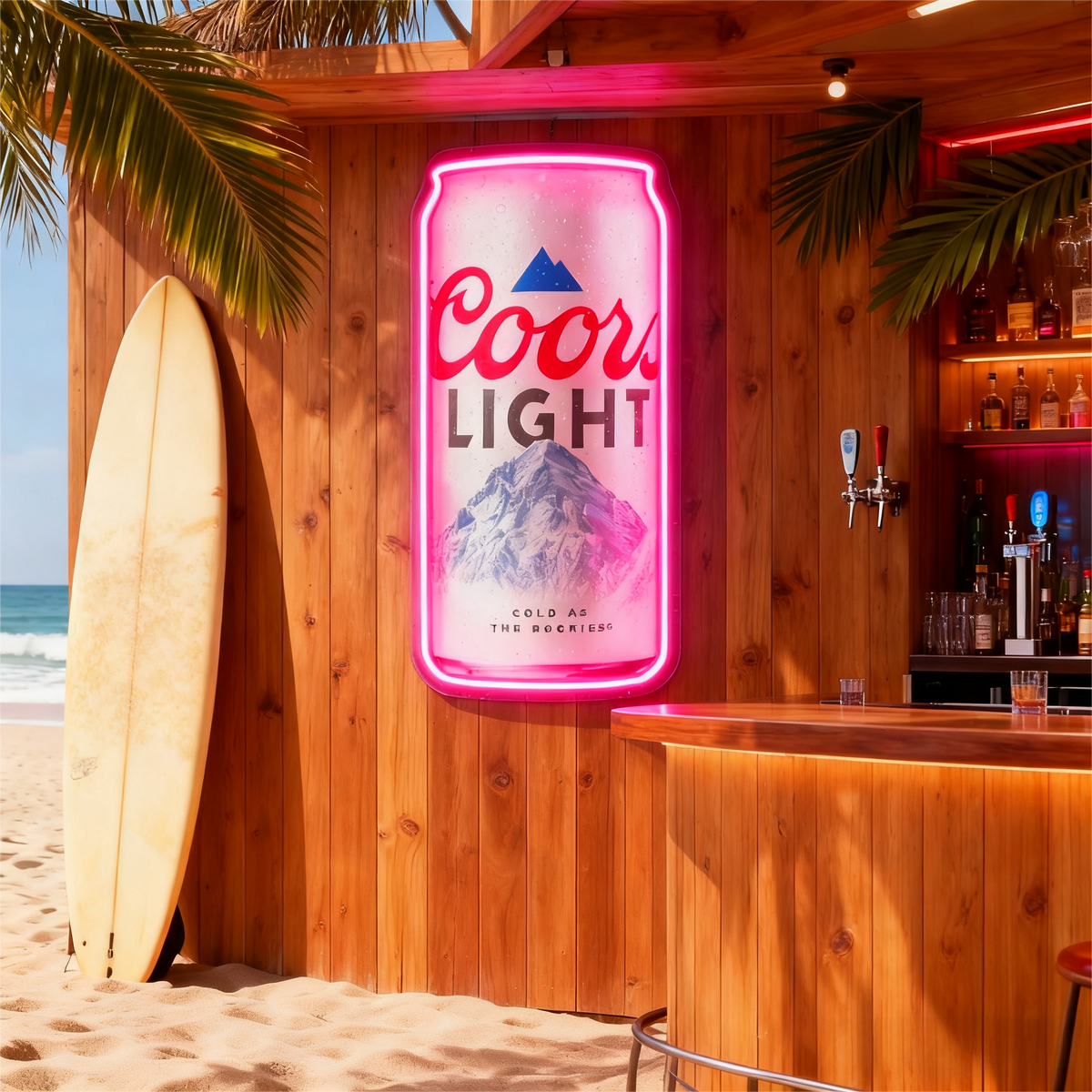 Beer LED Neon Sign for Bar, Man Cave, Garage & Gifts