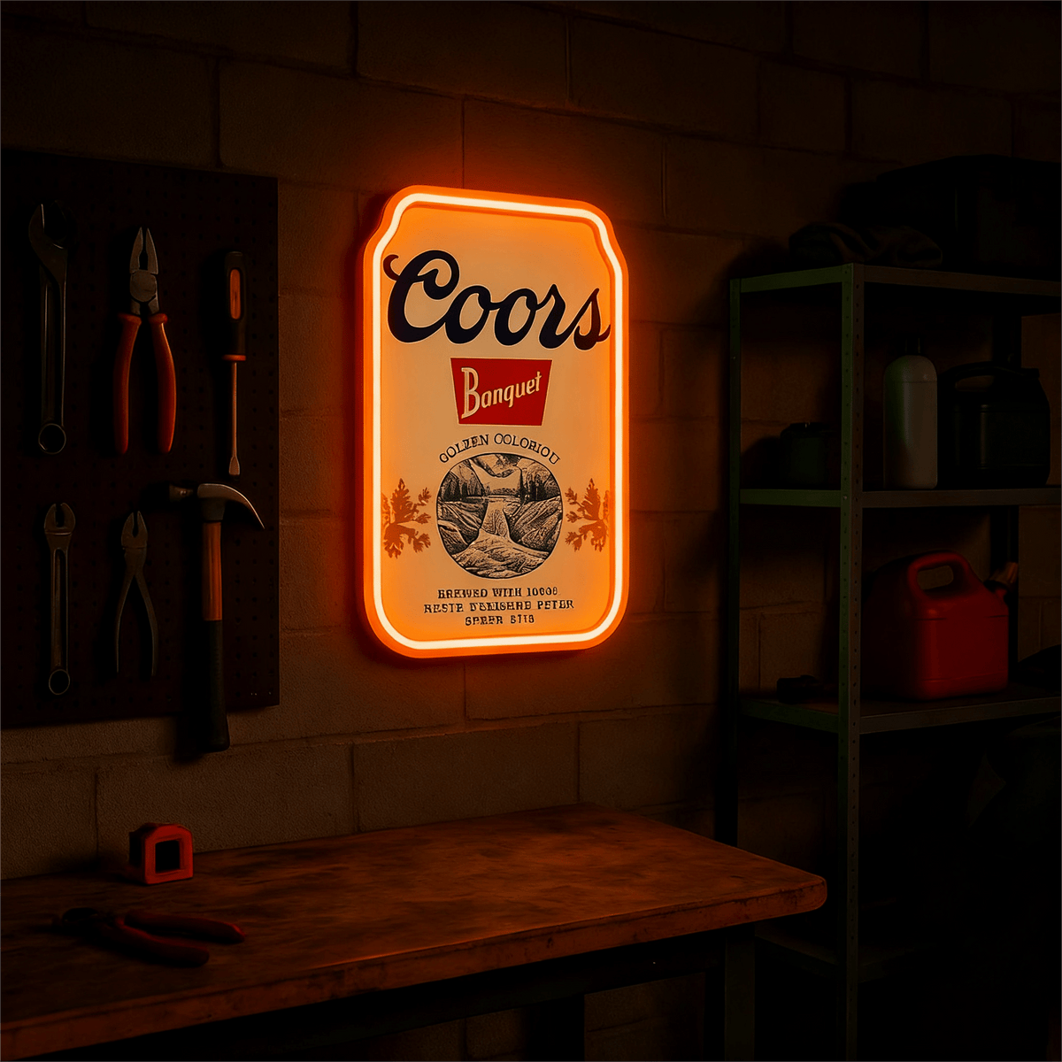 Beer USB LED Neon Sign for Bar Business Cave & Christmas Gift