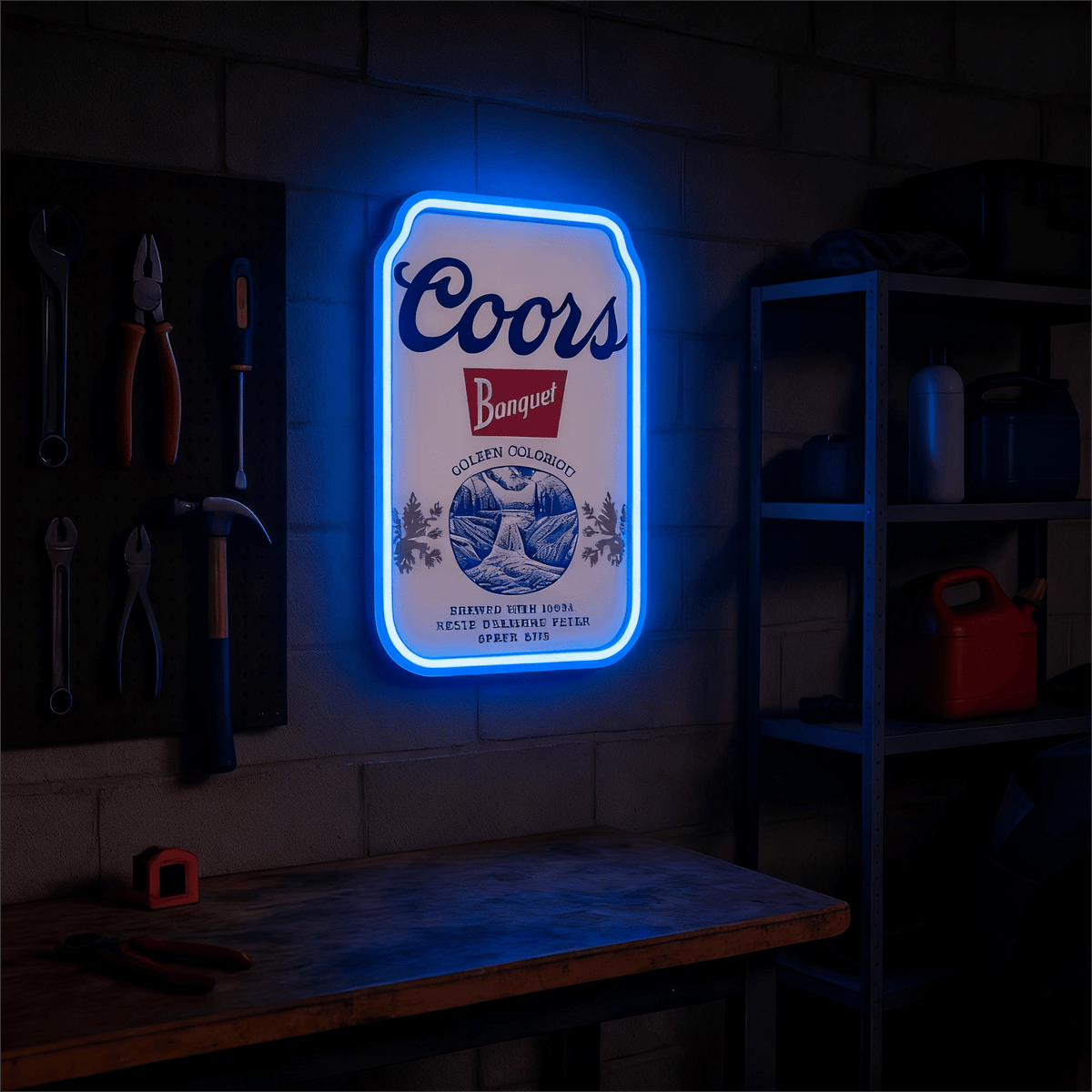 Beer LED Neon Sign for Bar, Man Cave, Garage & Gifts