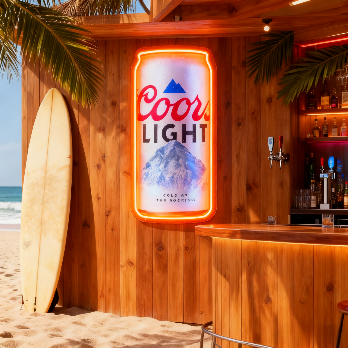 Beer LED Neon Sign for Bar, Man Cave, Garage & Gifts
