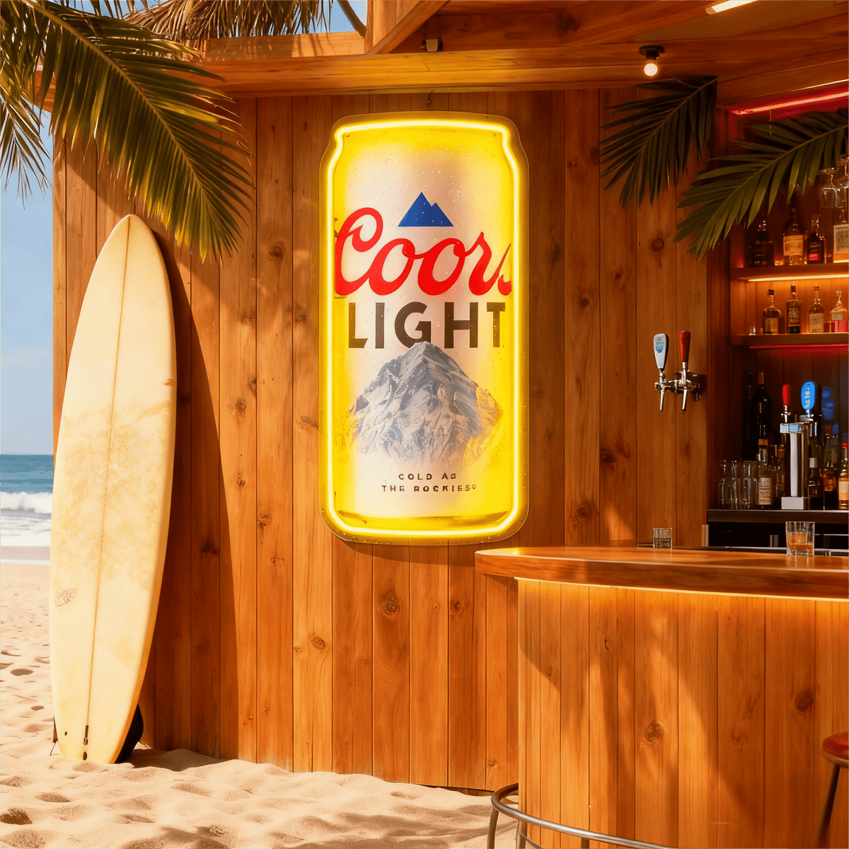 Beer USB LED Neon Sign for Bar Business Cave & Christmas Gift