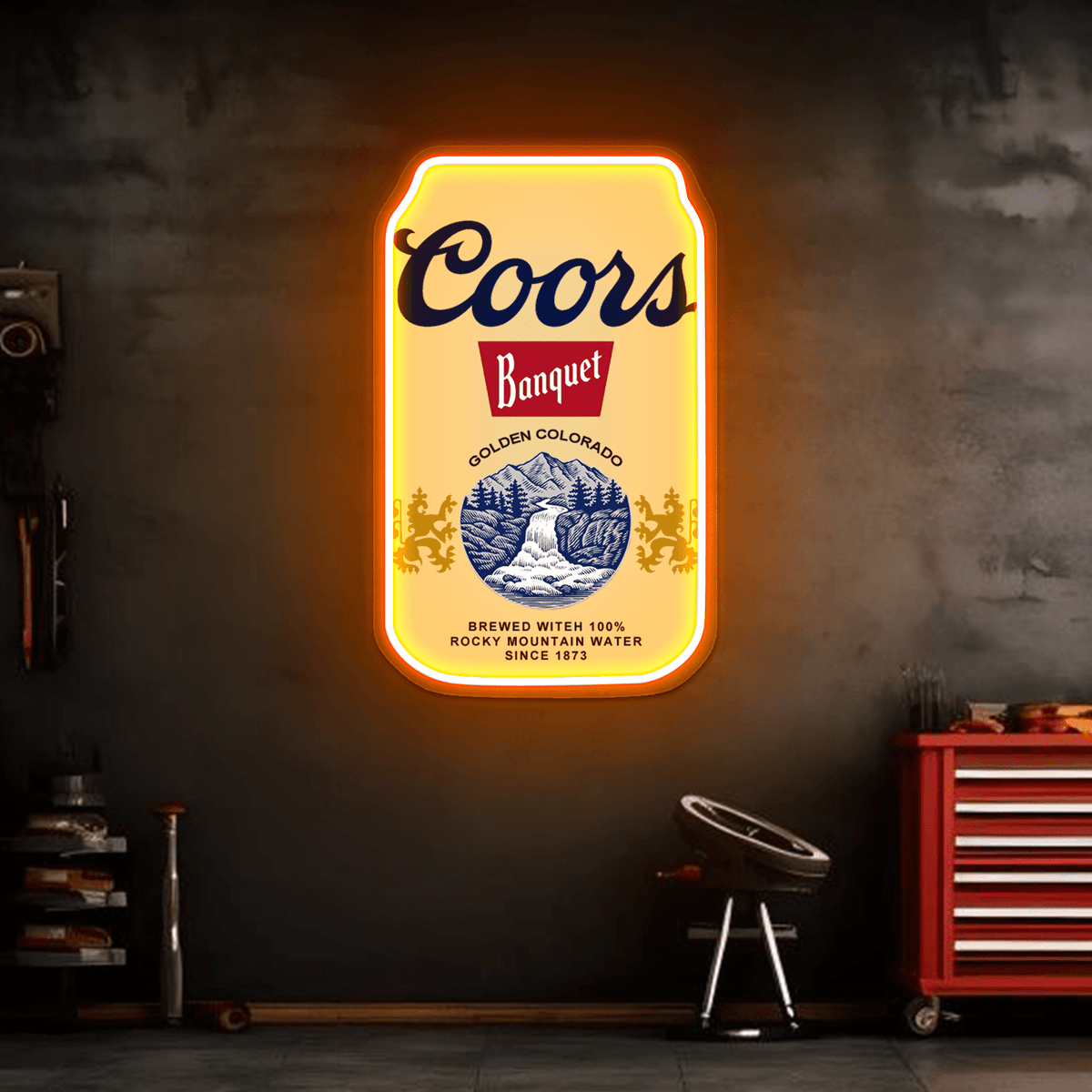 Beer LED Neon Sign for Bar, Man Cave, Garage & Gifts