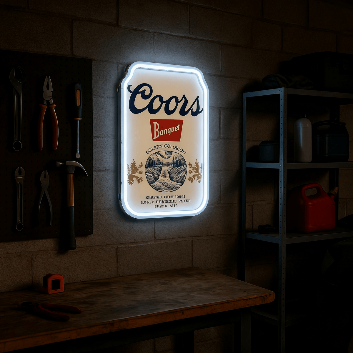Beer LED Neon Sign for Bar, Man Cave, Garage & Gifts