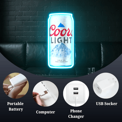Beer USB LED Neon Sign for Bar Business Cave & Christmas Gift