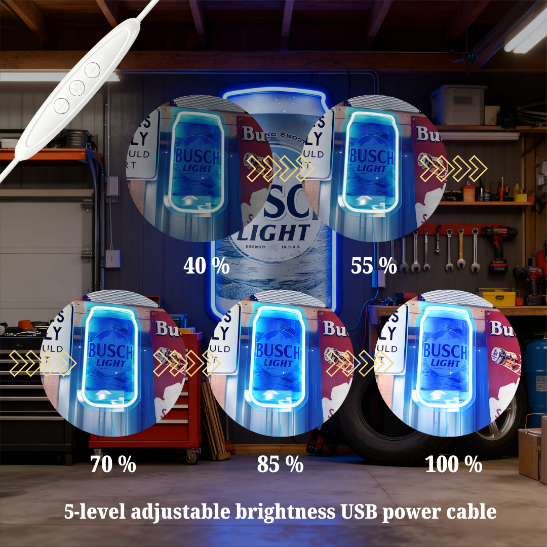 Beer LED Neon Sign for Bar, Man Cave, Garage & Gifts