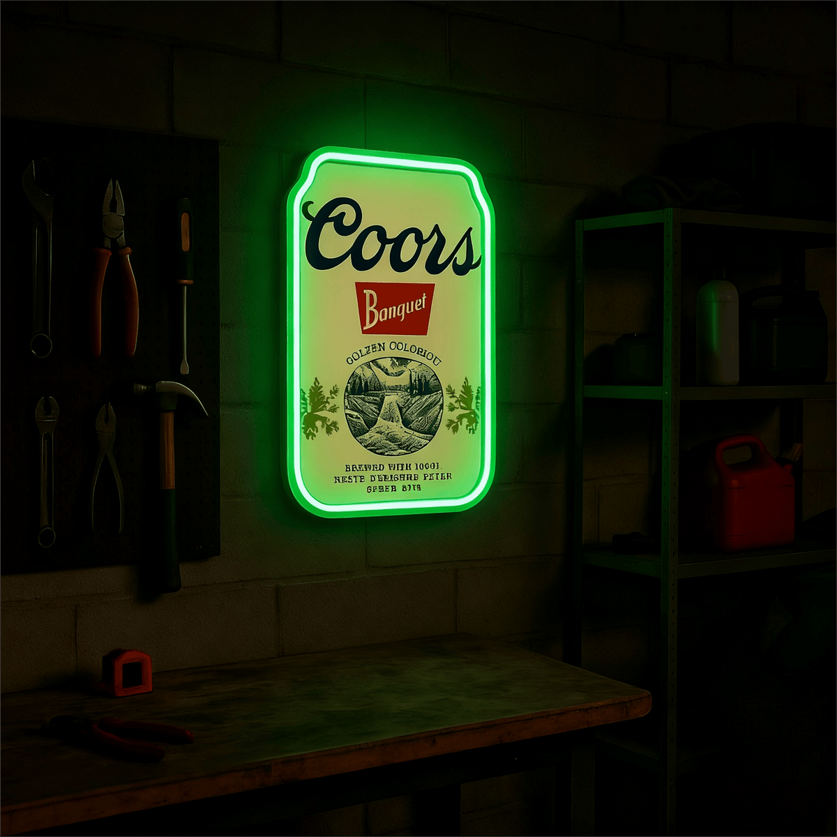 Beer LED Neon Sign for Bar, Man Cave, Garage & Gifts