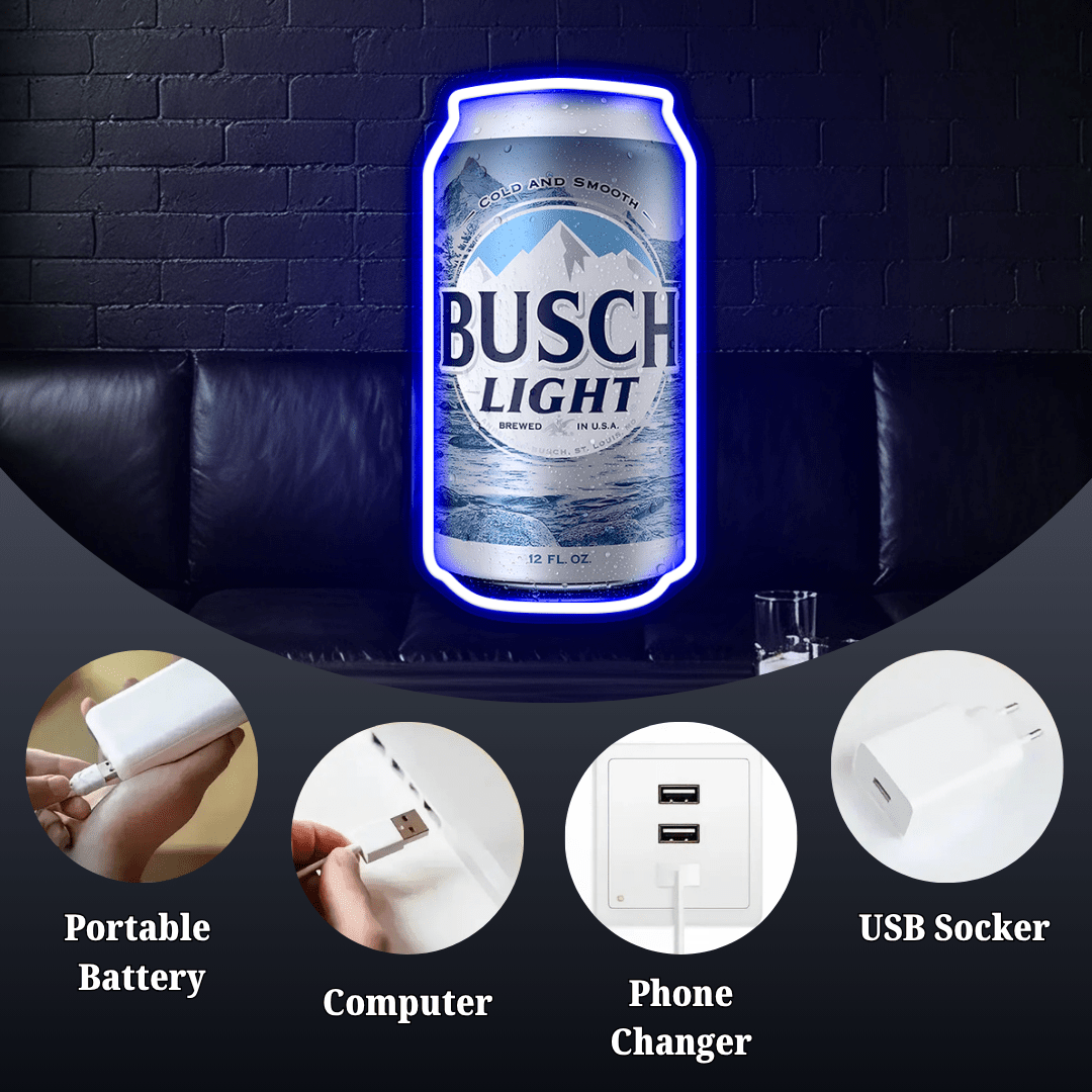 Beer USB LED Neon Sign for Bar Business Cave & Christmas Gift