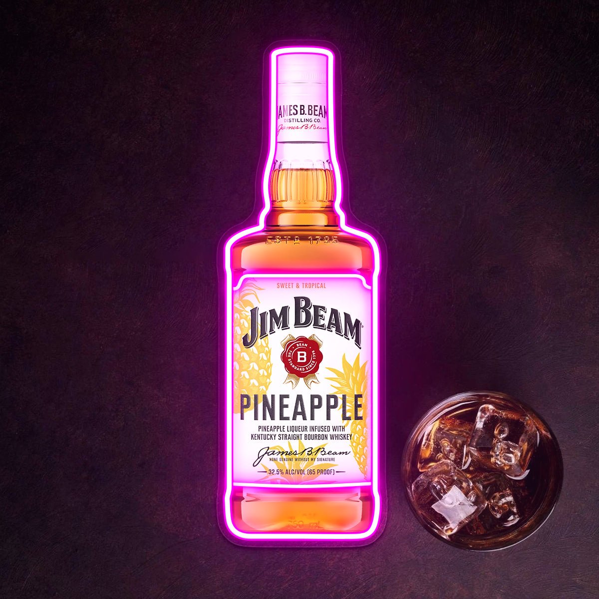 Bourbon Whiskey USB LED Neon Sign Bar Decor Man Cave Home Wall Art