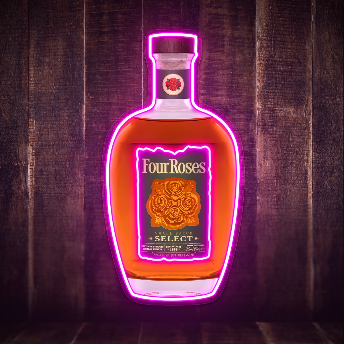 Bourbon Whiskey USB LED Neon Sign Bar Decor Man Cave Home Wall Art