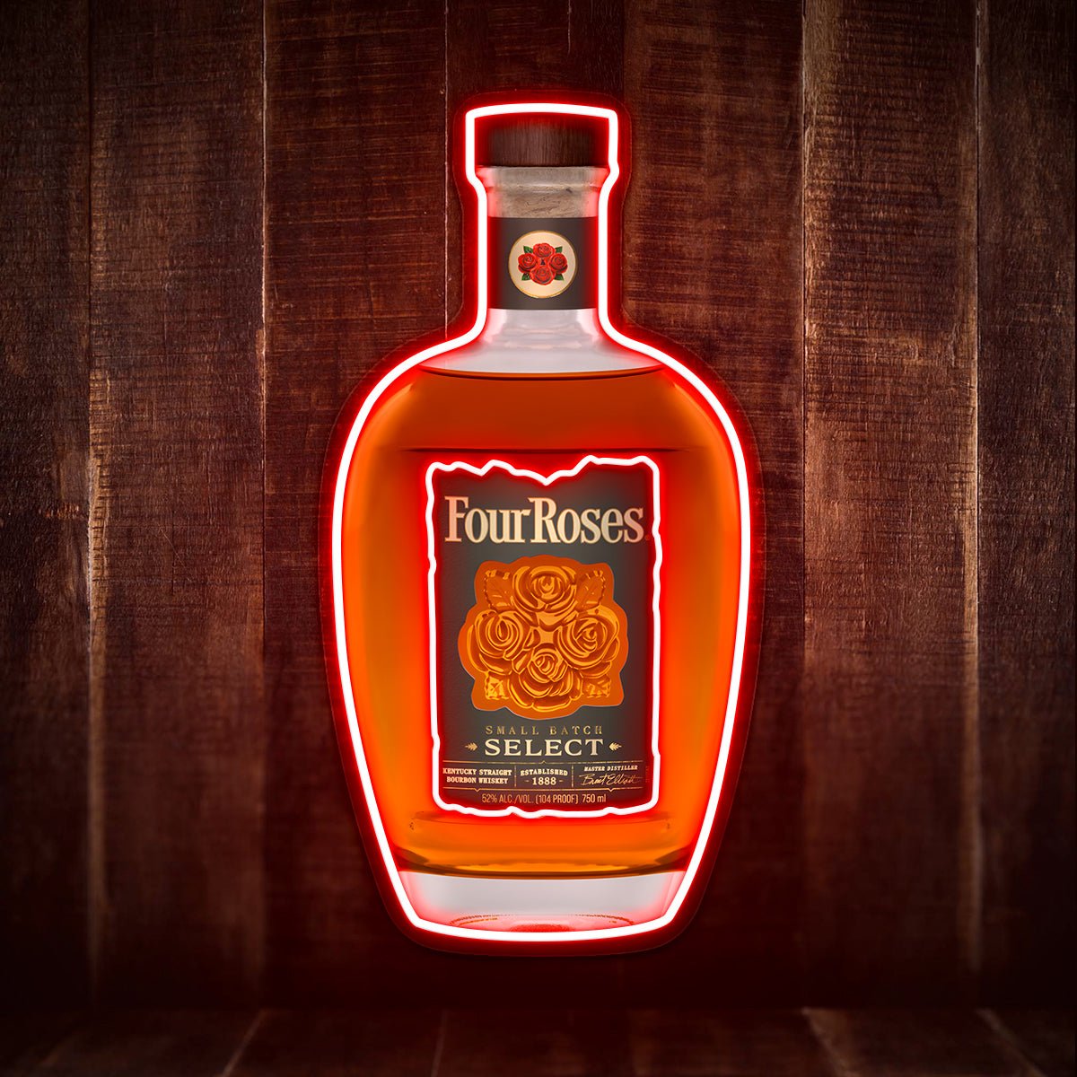 Bourbon Whiskey USB LED Neon Sign Bar Decor Man Cave Home Wall Art