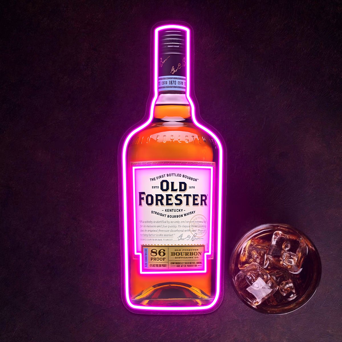 Bourbon Whiskey USB LED Neon Sign Bar Decor Man Cave Home Wall Art
