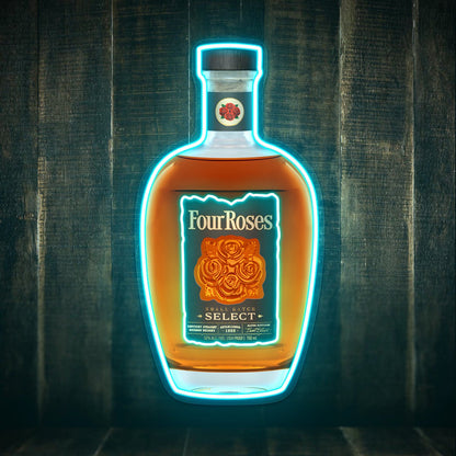 Bourbon Whiskey USB LED Neon Sign Bar Decor Man Cave Home Wall Art