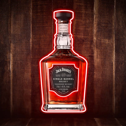 Bourbon Whiskey USB LED Neon Sign Bar Decor Man Cave Home Wall Art