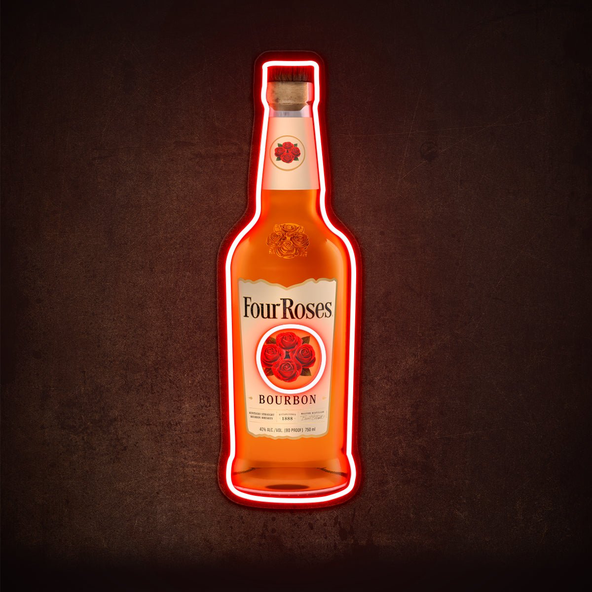 Bourbon Whiskey USB LED Neon Sign Bar Decor Man Cave Home Wall Art