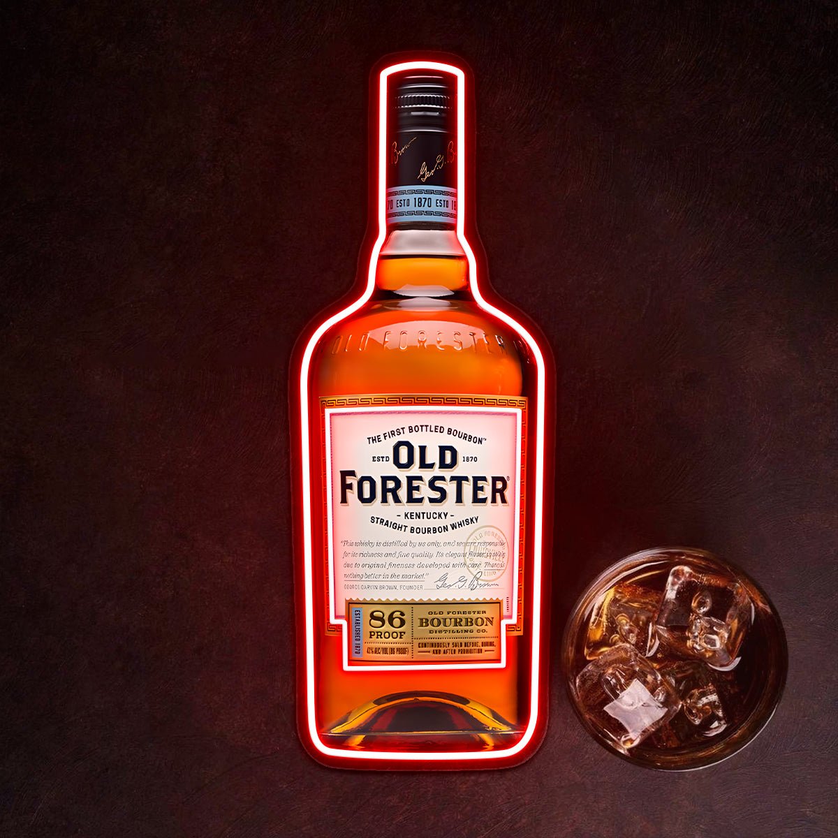 Bourbon Whiskey USB LED Neon Sign Bar Decor Man Cave Home Wall Art