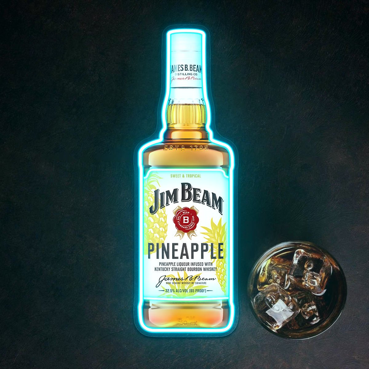 Bourbon Whiskey USB LED Neon Sign Bar Decor Man Cave Home Wall Art