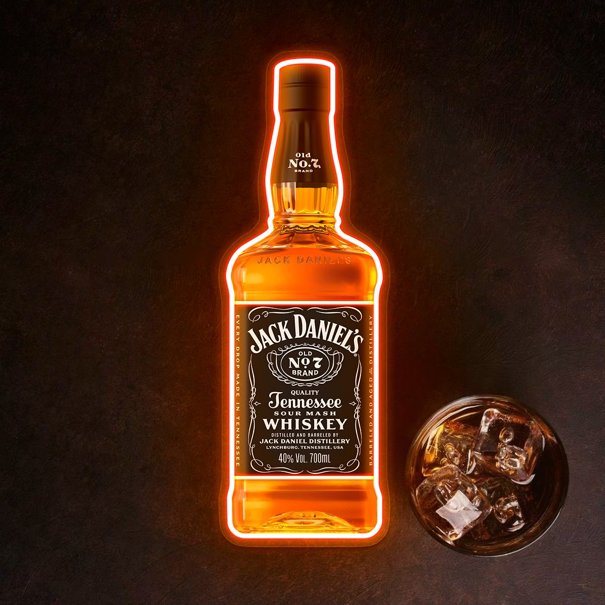Bourbon Whiskey USB LED Neon Sign Bar Decor Man Cave Home Wall Art