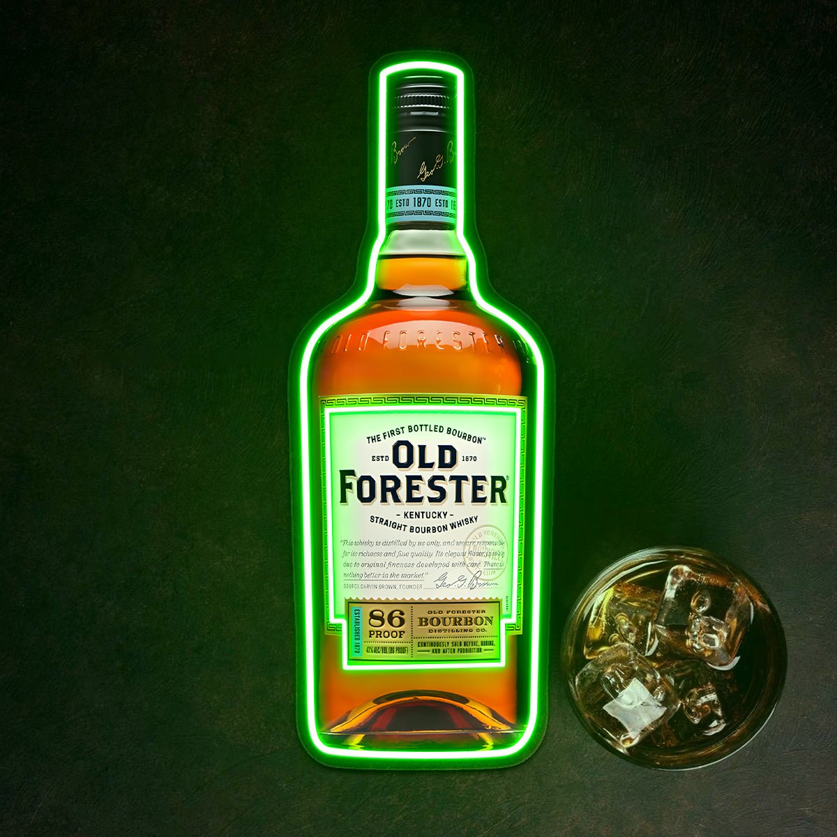 Bourbon Whiskey USB LED Neon Sign Bar Decor Man Cave Home Wall Art