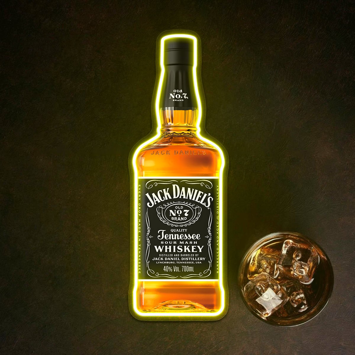 Bourbon Whiskey USB LED Neon Sign Bar Decor Man Cave Home Wall Art