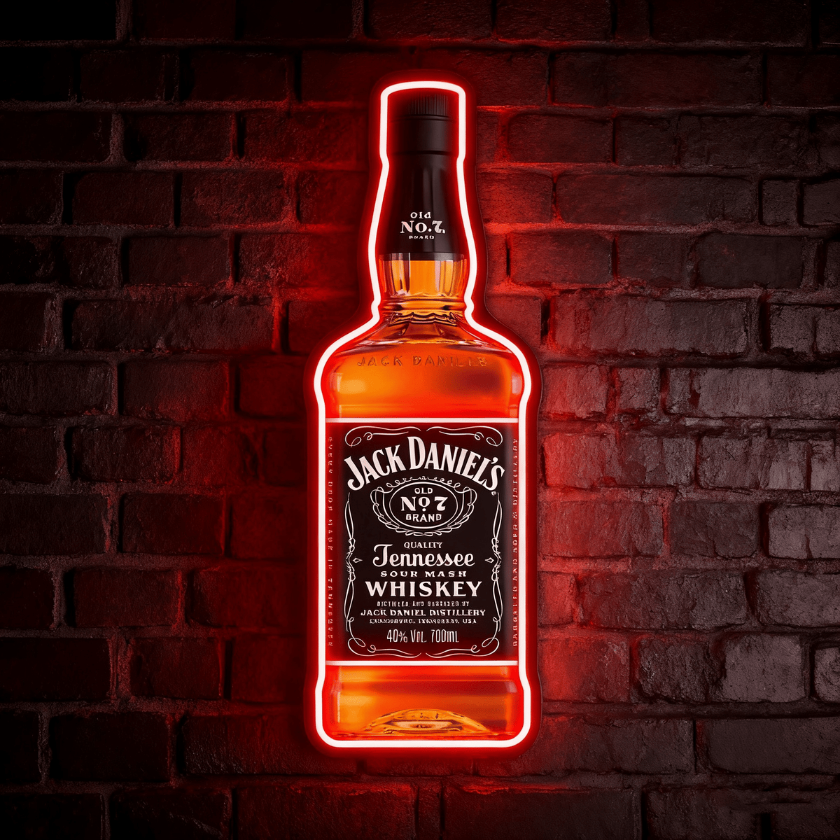 Bourbon Whiskey USB LED Neon Sign Bar Decor Man Cave Home Wall Art