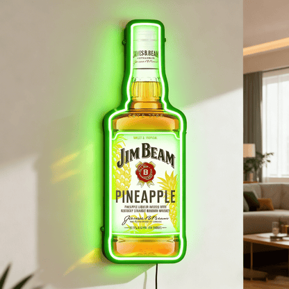 Bourbon Whiskey USB LED Neon Sign Bar Decor Man Cave Home Wall Art