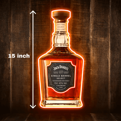 Bourbon Whiskey USB LED Neon Sign Bar Decor Man Cave Home Wall Art