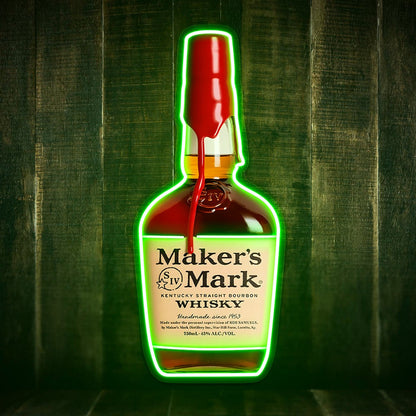 Bourbon Whiskey USB LED Neon Sign Bar Decor Man Cave Home Wall Art