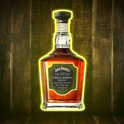 Bourbon Whiskey USB LED Neon Sign Bar Decor Man Cave Home Wall Art