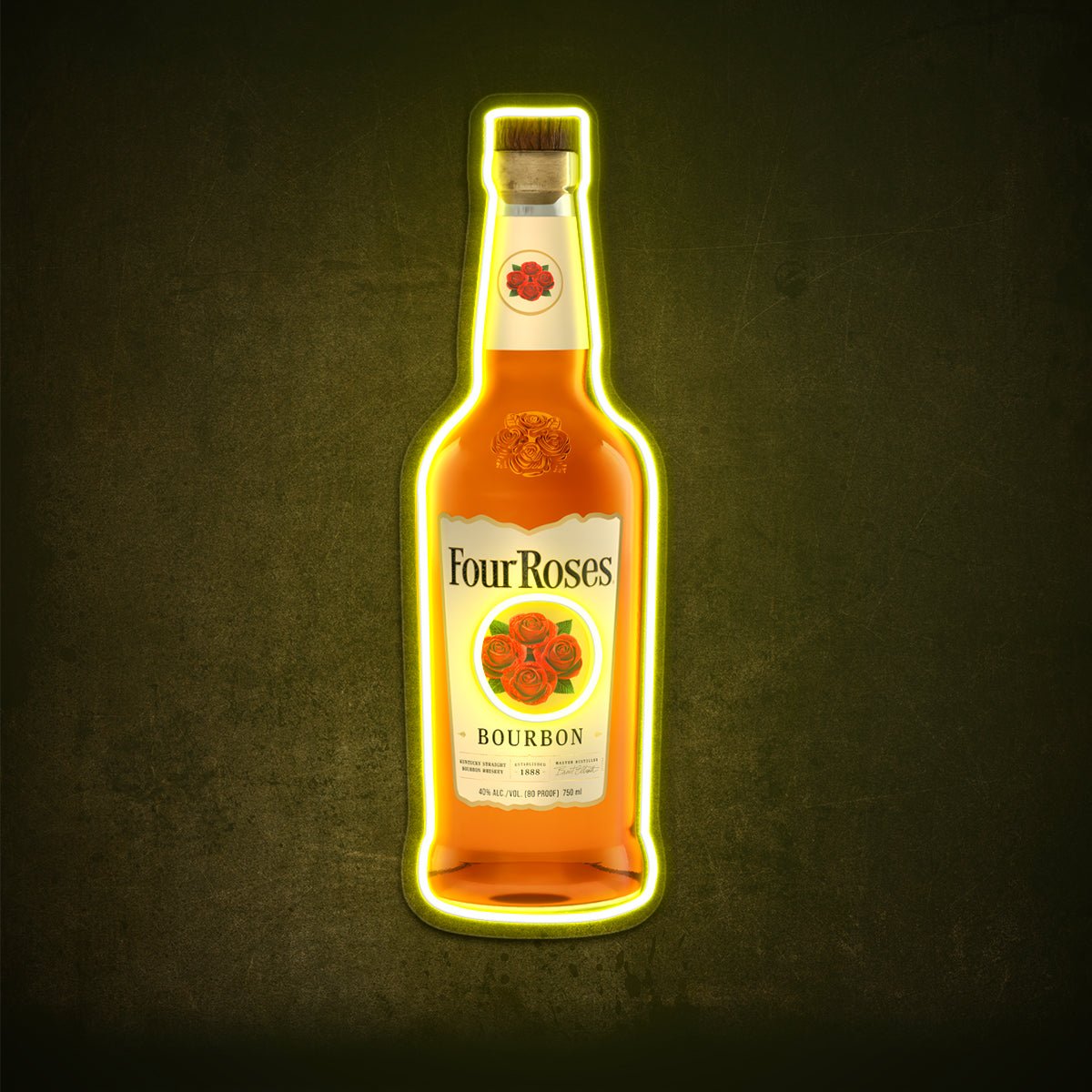 Bourbon Whiskey USB LED Neon Sign Bar Decor Man Cave Home Wall Art