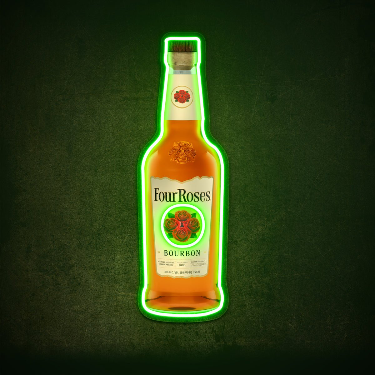 Bourbon Whiskey USB LED Neon Sign Bar Decor Man Cave Home Wall Art