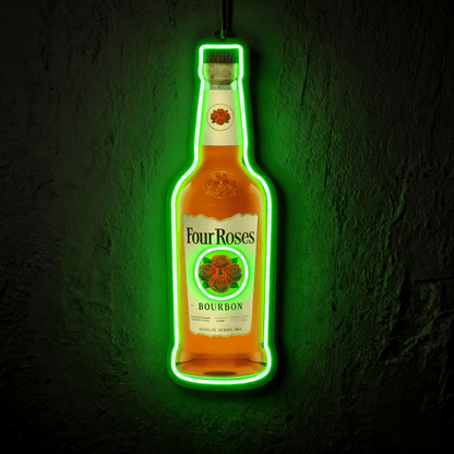 Bourbon Whiskey USB LED Neon Sign Bar Decor Man Cave Home Wall Art