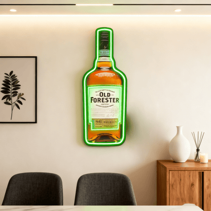 Bourbon Whiskey USB LED Neon Sign Bar Decor Man Cave Home Wall Art