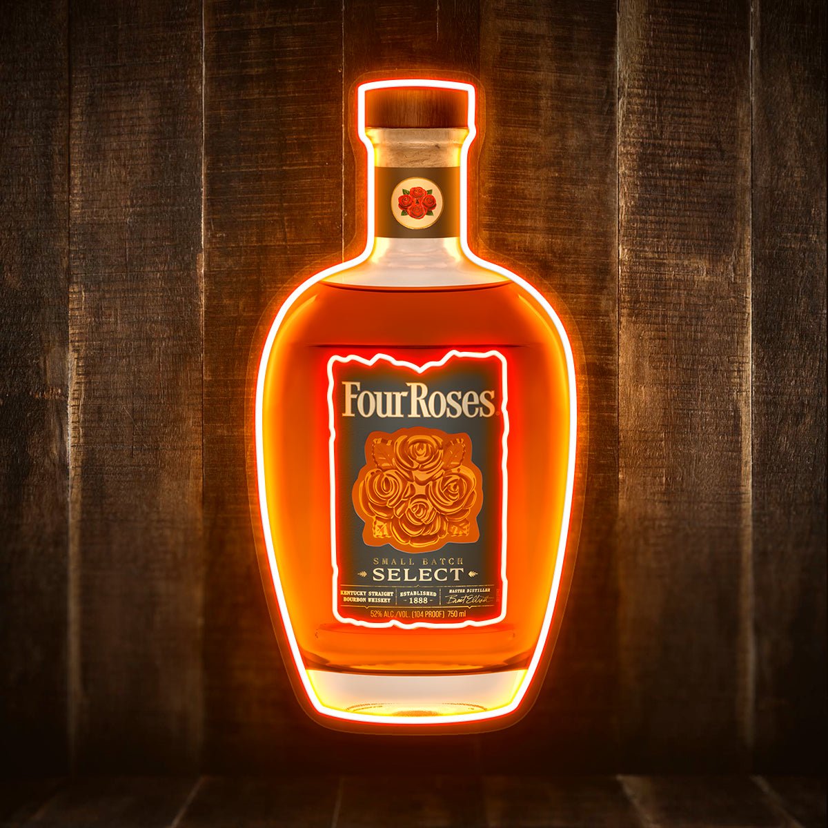 Bourbon Whiskey USB LED Neon Sign Bar Decor Man Cave Home Wall Art