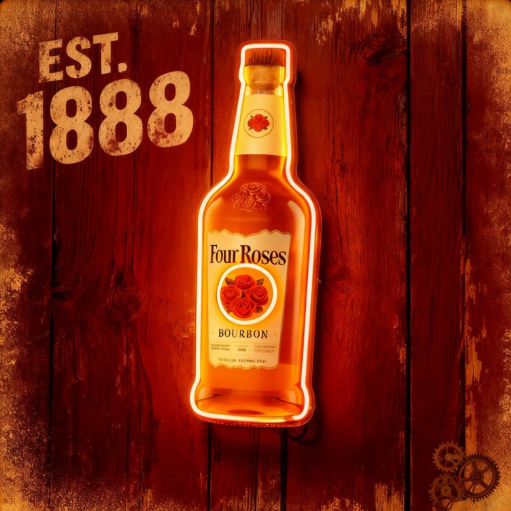 Bourbon Whiskey USB LED Neon Sign Bar Decor Man Cave Home Wall Art