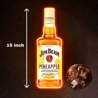Bourbon Whiskey USB LED Neon Sign Bar Decor Man Cave Home Wall Art