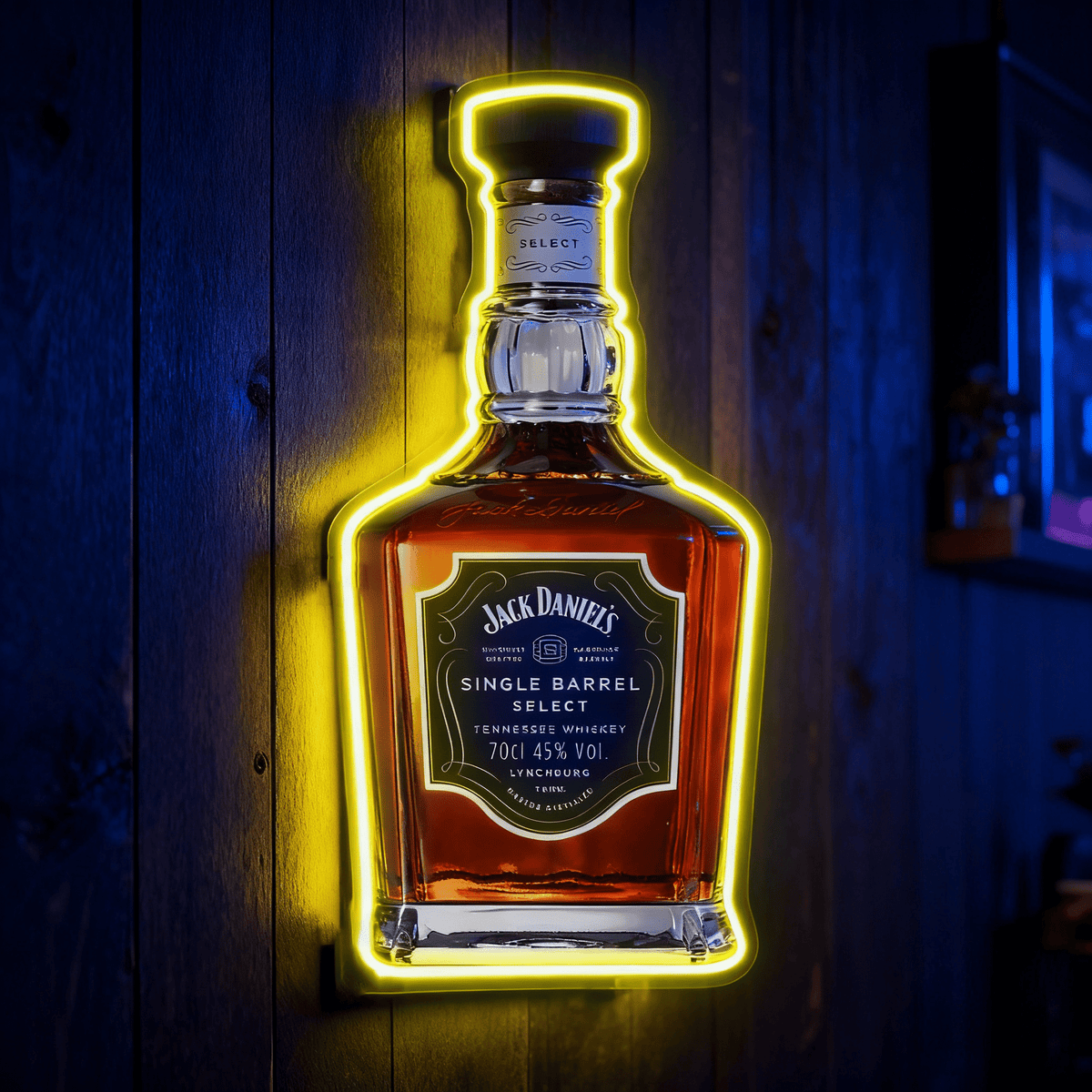 Bourbon Whiskey USB LED Neon Sign Bar Decor Man Cave Home Wall Art