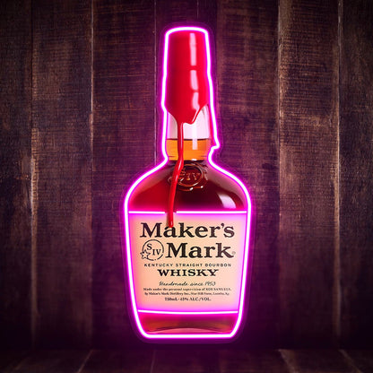 Bourbon Whiskey USB LED Neon Sign Bar Decor Man Cave Home Wall Art