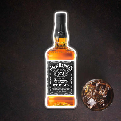 Bourbon Whiskey USB LED Neon Sign Bar Decor Man Cave Home Wall Art