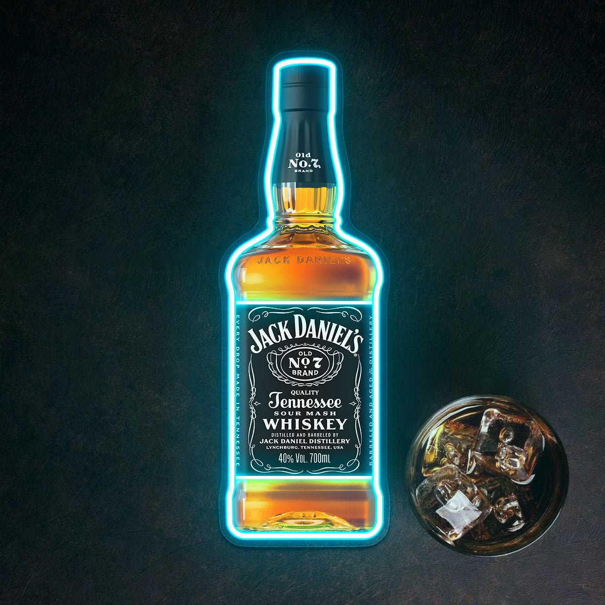 Bourbon Whiskey USB LED Neon Sign Bar Decor Man Cave Home Wall Art