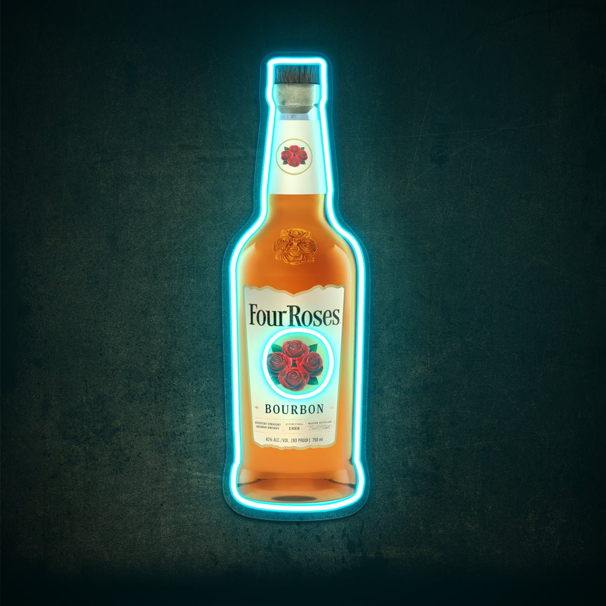 Bourbon Whiskey USB LED Neon Sign Bar Decor Man Cave Home Wall Art