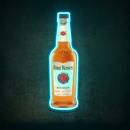 Bourbon Whiskey USB LED Neon Sign Bar Decor Man Cave Home Wall Art