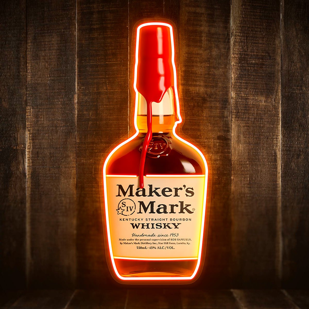 Bourbon Whiskey USB LED Neon Sign Bar Decor Man Cave Home Wall Art