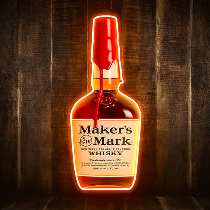 Bourbon Whiskey USB LED Neon Sign Bar Decor Man Cave Home Wall Art