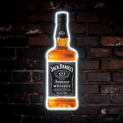 Bourbon Whiskey USB LED Neon Sign Bar Decor Man Cave Home Wall Art