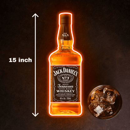 Bourbon Whiskey USB LED Neon Sign Bar Decor Man Cave Home Wall Art