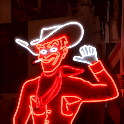 Cowboy and Cowgirl Led Neon Signs | Western Retro LED Wall Art for Bar & Lounge