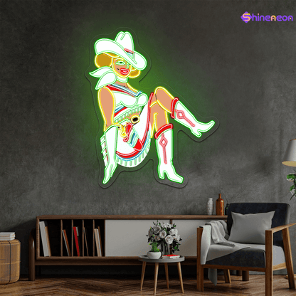 Cowboy and Cowgirl Led Neon Signs | Western Retro LED Wall Art for Bar & Lounge